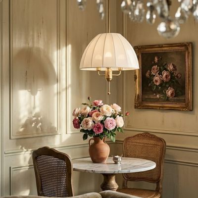 Three Bulb Pendant Light with Dome Shade