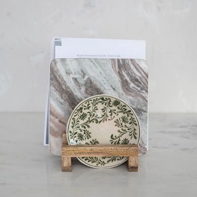 Three Section Wood Cutting Board Stand
