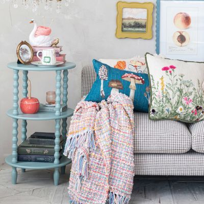 Three Tier Round Table Shelf