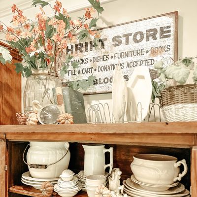 Thrift Store Canvas Wall Sign