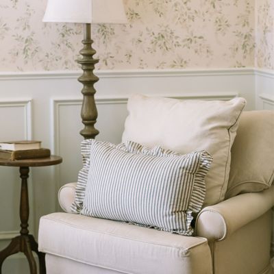 Ticking Stripe Accent Pillow