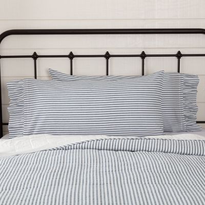 Ticking Stripe Pillow Case Set of 2 King