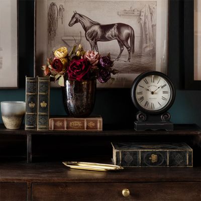 Timeless Accents Wooden Mantel Clock