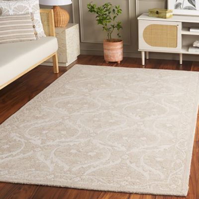 Timeless Classics Beige/Ivory Patterned Area Rug