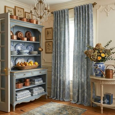 Timeless Medallion Room Darkening Curtain Panel