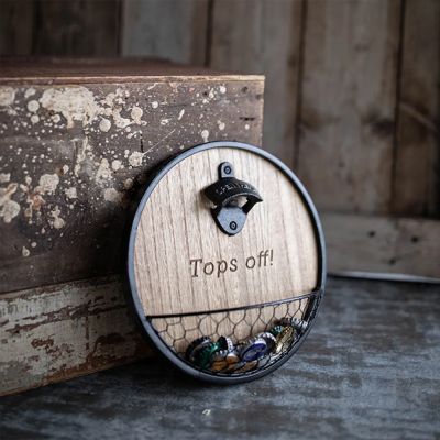 Tops Off Wall Mount Bottle Opener