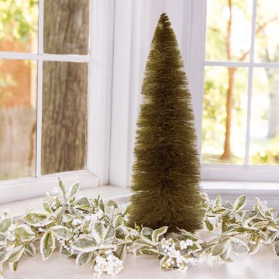 Traditional Tabletop Bottlebrush Tree 18 Inch