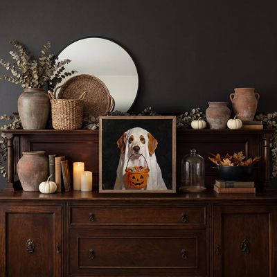 Trick Or Treat Beagle Framed Wall Art
