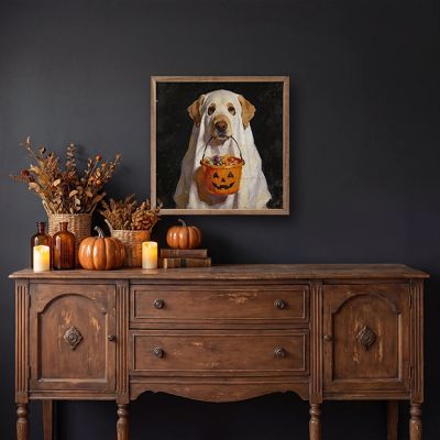 Trick Or Treat Lab Framed Wall Art