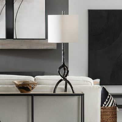 Tripod Leg Twisted Root Table Lamp