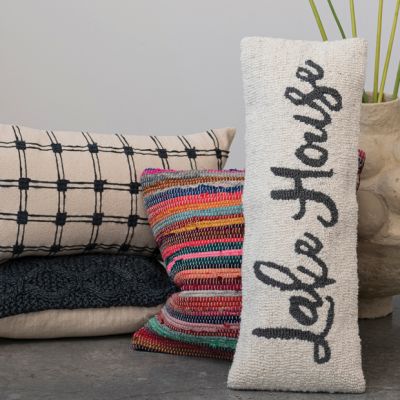 Tufted Lake House Lumbar Pillow
