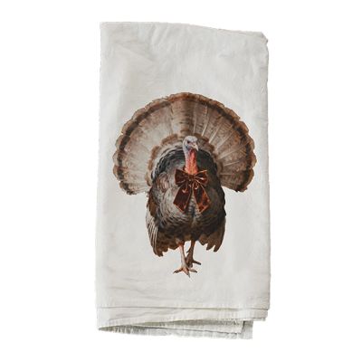 Turkey Velvet Bow Towel Kitchen Towel
