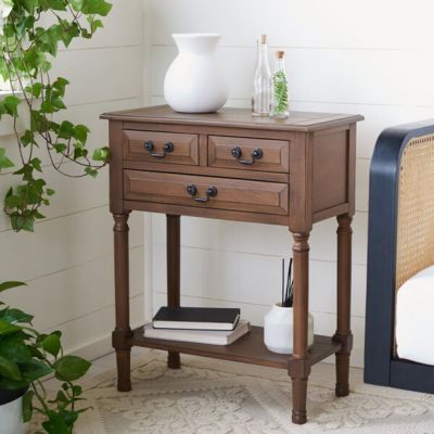 Turned Leg Cottage 3 Drawer Console Table