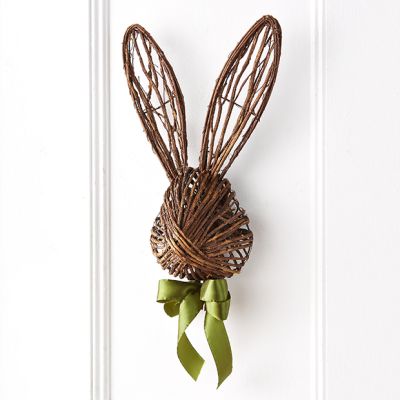 twig-rabbit-head-door-hanger