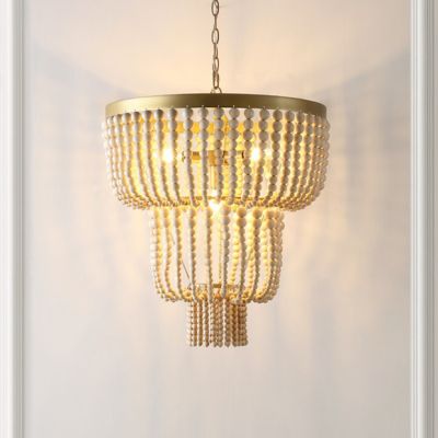 Two Tier Cascading Bead Chandelier