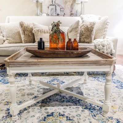 Two Tone Rustic Coffee Table