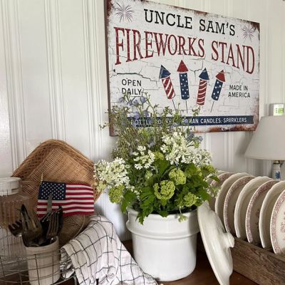 Uncle Sam's Fireworks Stand Wrapped Canvas Wall Art