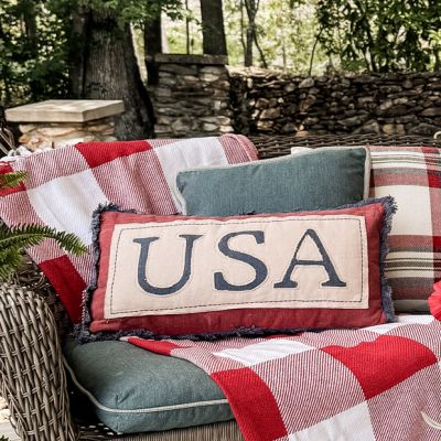 USA Stonewashed Lumbar Pillow