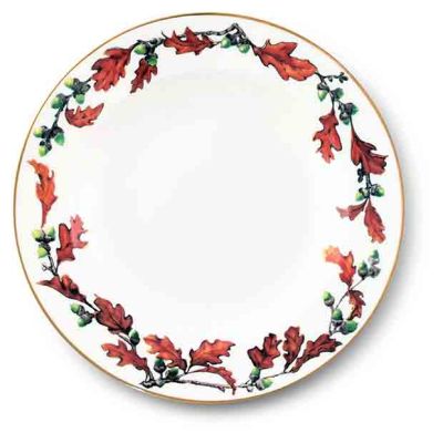 Vagabond House Fall Acorn Bone China Dinner Plate