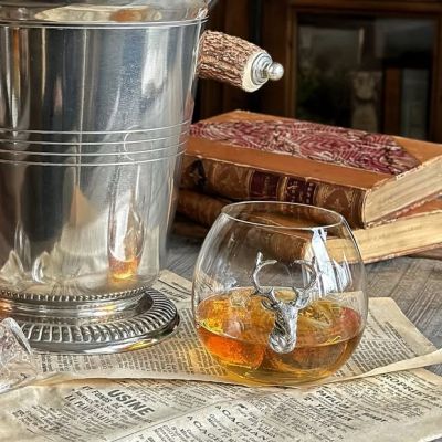 Vagabond House Deer Stemless Wine Glass