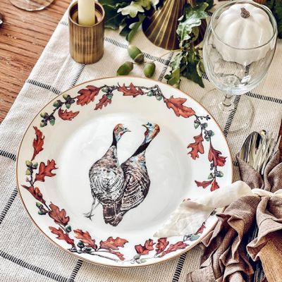Vagabond House Fall Turkey Bone China Dinner Plate