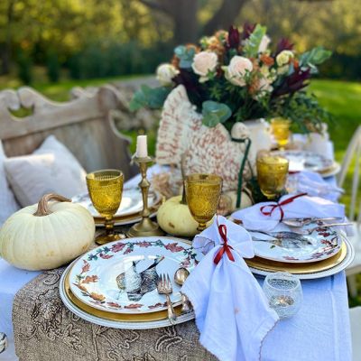Vagabond House Fall Turkey Bone China Dinner Plate