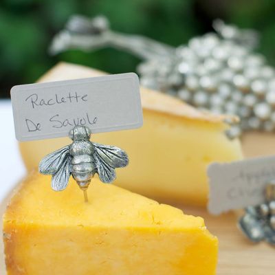 Vagabond House Pewter Honeybee Cheese Marker Set of 2
