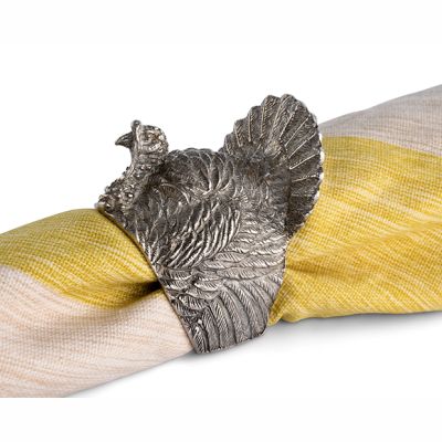 Vagabond House Pewter Turkey Napkin Ring
