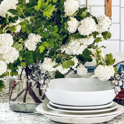 Vegetable Stoneware Oval Serving Dish