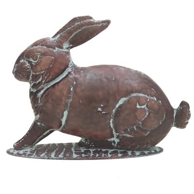 Verdigris Rabbit Figure