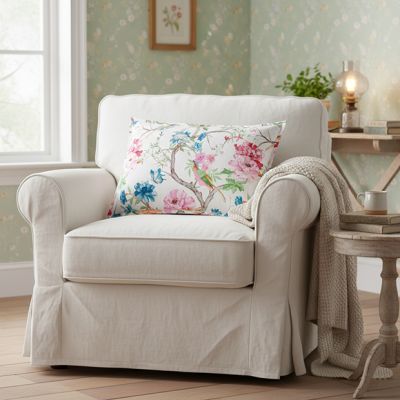 Vibrant Bird Floral Dutch Euro Pillow