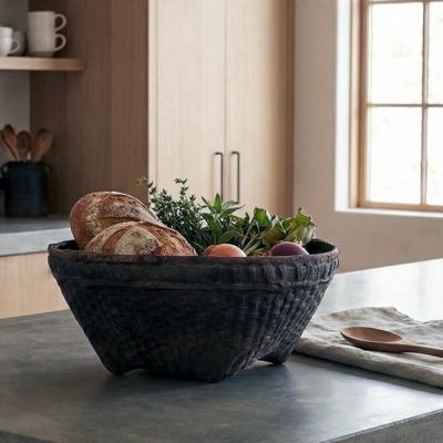 Vintage Bamboo Picking Basket