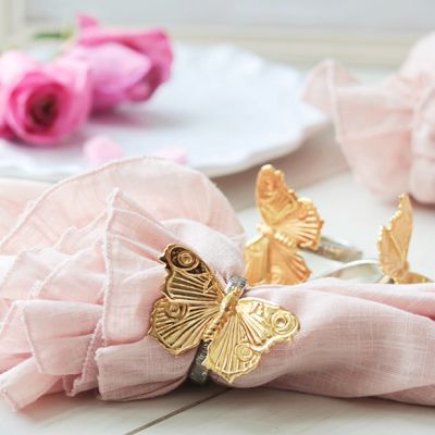 Vintage Farmhouse Butterfly Napkin Ring