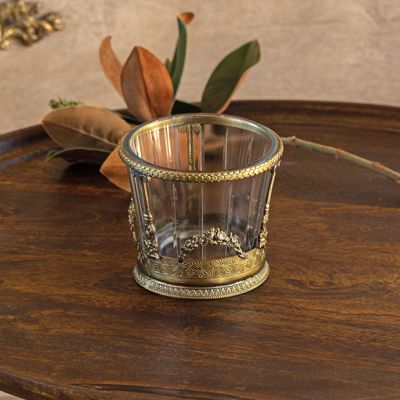 Vintage Glamour Glass Candle Holder