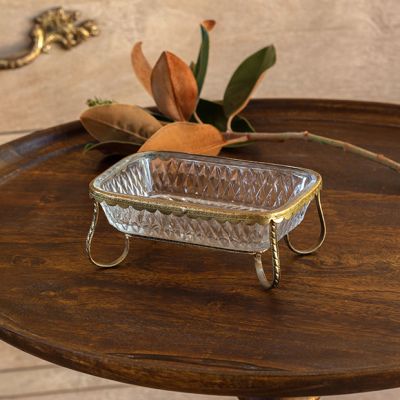 Vintage Glamour Glass Soap Dish