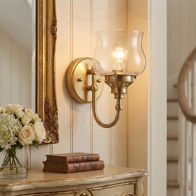 Vintage Inspired Bell Shaped Wall Sconce