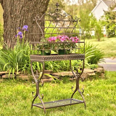 Vintage Inspired Cage Plant Stand