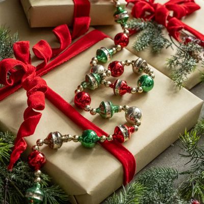 Vintage Inspired Classic Christmas Glass Garland