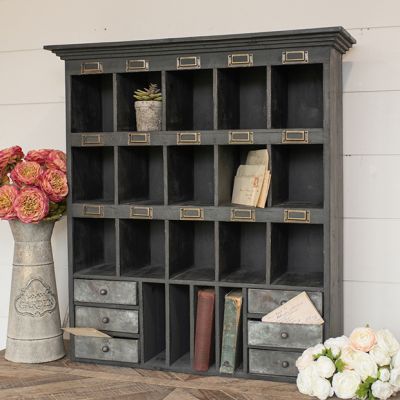 Vintage Inspired Cubby Desk Organizer