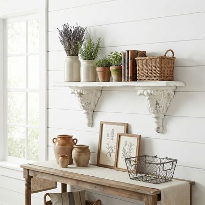 Vintage Inspired Floating Wall Shelf