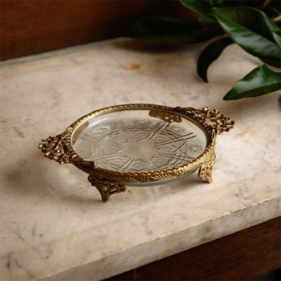 Vintage Inspired Footed Trinket Dish