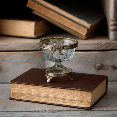 Vintage Inspired Footed Urn Trinket Dish