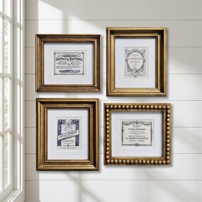 Vintage Inspired French Perfume Prints Set of 4