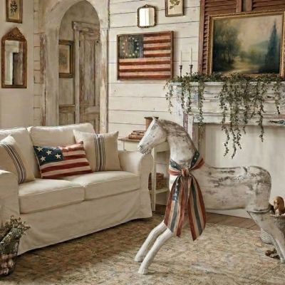 Vintage Inspired Hobby Horse Statue