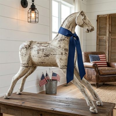Vintage Inspired Hobby Horse Statue