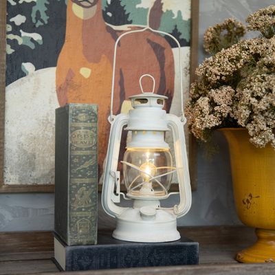 Vintage Inspired Ivory Cabin Lantern