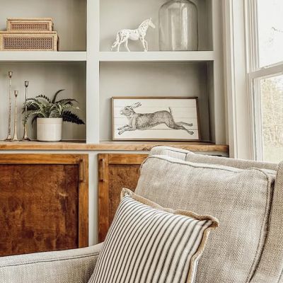Vintage Inspired Rabbit Wall Art