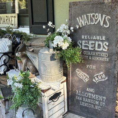 Vintage Inspired Seed Advertising Sign