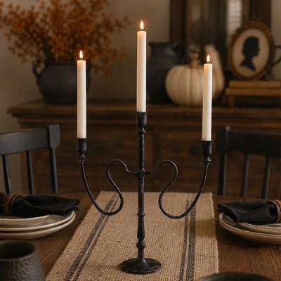 Vintage Manor Iron Candelabra