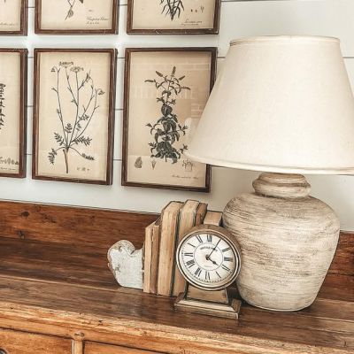 Vintage Port Gold Finish Mantel Clock